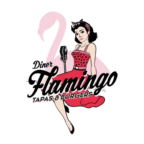 Logotipo Diner Flamingo, Hamburguesas en Zamora